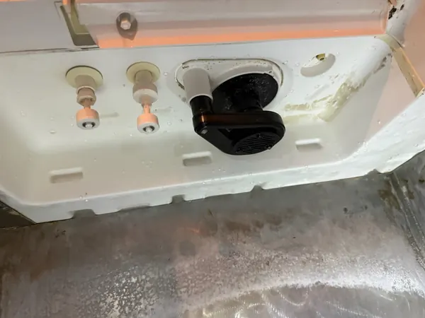 Detail of equipment being serviced