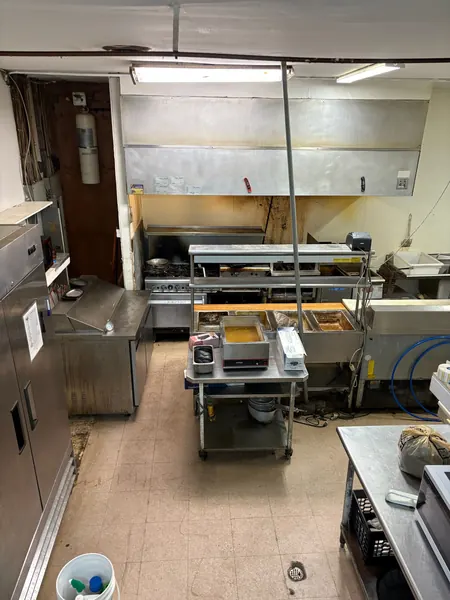 Full view of a commercial cooking line