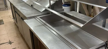 Commercial sink and drainboards