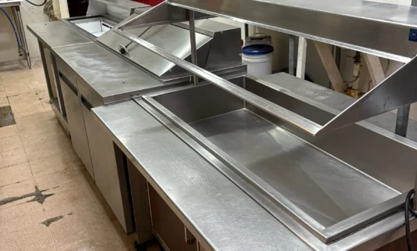 Commercial sink and drainboards