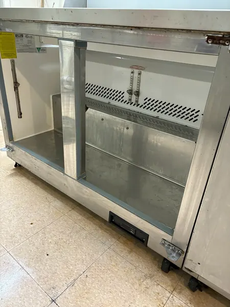 Stainless refrigerated counter